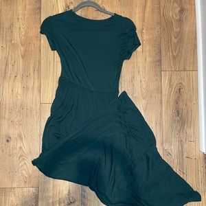 Jennyarn casual evergreen maxi dress
